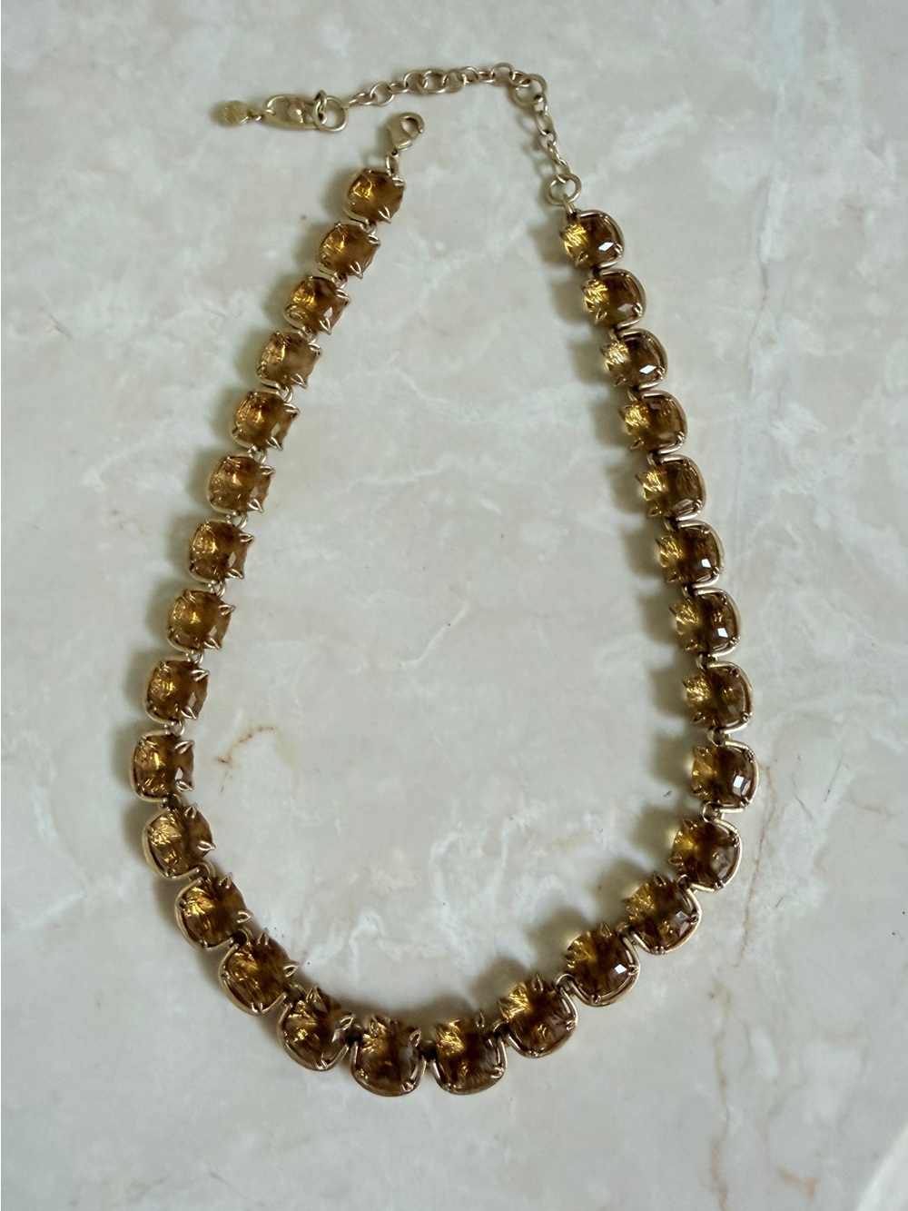 Cabi Twinkle Necklace. Gold-Tone Amber Crystal Necklace - Women Jewelry